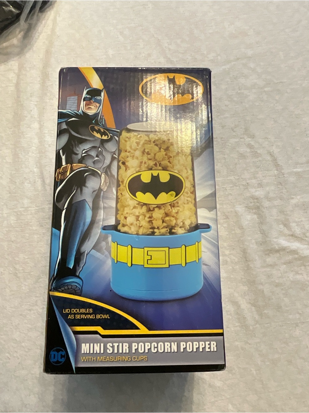 DC Batman Popcorn Stir Maker in Blue and Yellow